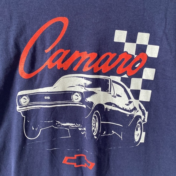 General Motors Camaro Men's blue shortsleeved tee shirt, Size L, NWT - Picture 5 of 6